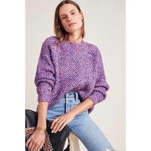 Anthropologie RAGA Rita Metallic Chunky Sweater